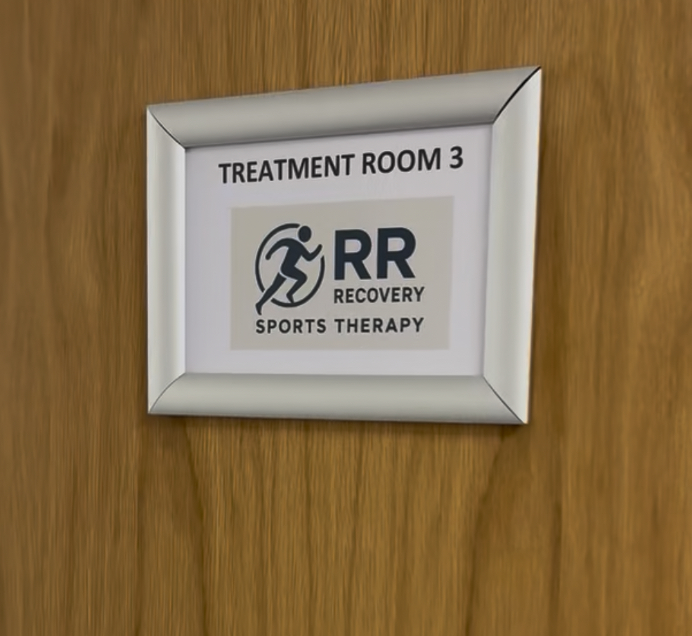 RRRecovery treatment room sign